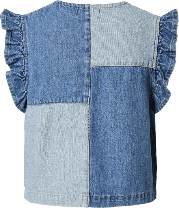 Produktbild Pieces PCFIE VOLANT PATCHWORK Jeansweste (S)