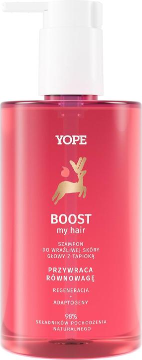 Produktbild Yope Boost My Hair Shampoo For Sensitive Scalp With Tapioca 300Ml (300 ml, Flüssiges Shampoo)