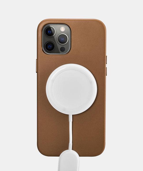 Image du produit iCarer Étui en cuir Étui en cuir véritable pour l'iPhone 12 Pro (Apple iPhone 12 Pro, Apple iPhone 12)