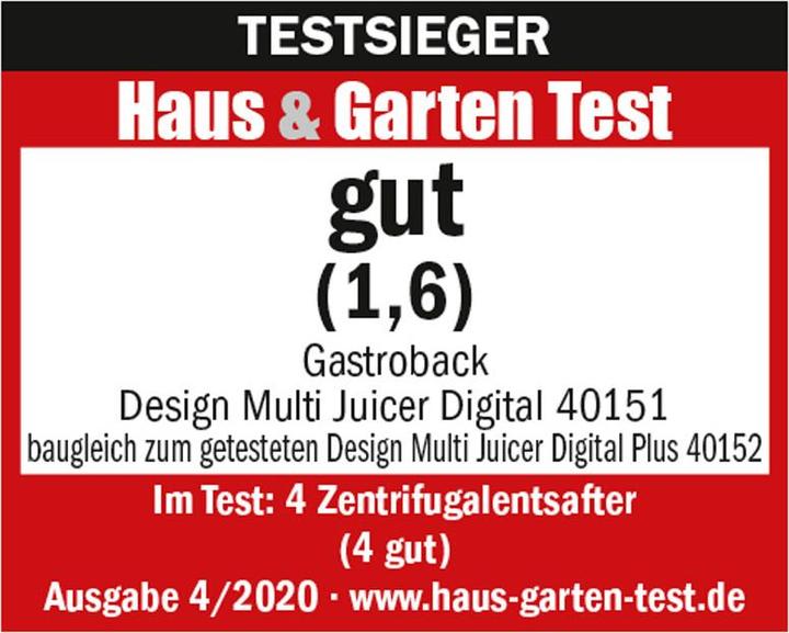 Produktbild Gastroback Multi Juicer (EU-Stecker)