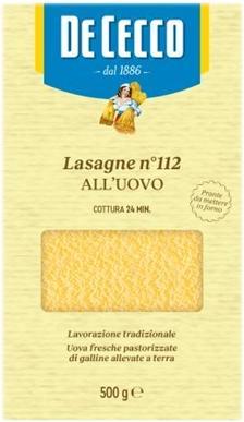 Actual product image De Cecco Lasagne with egg (500 g)
