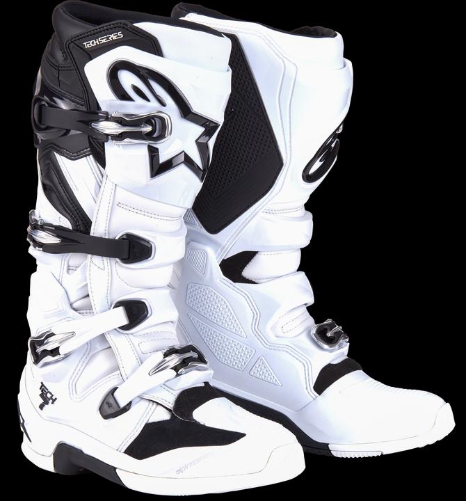 Actual product image Alpinestars BOOTS TECH 7 WHT/BLK 10/44.5 (Men, 44.5)