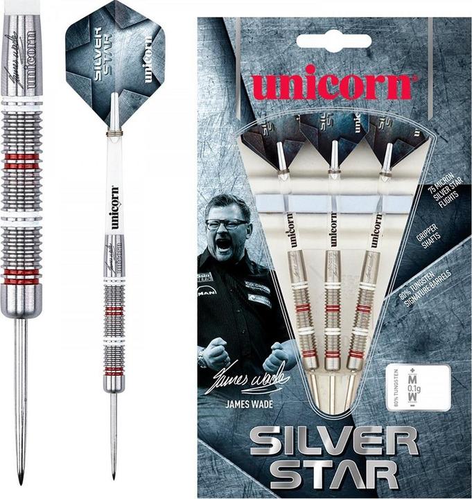 Image du produit Unicorn Fléchettes en acier Silver Star James Wade (22 g)