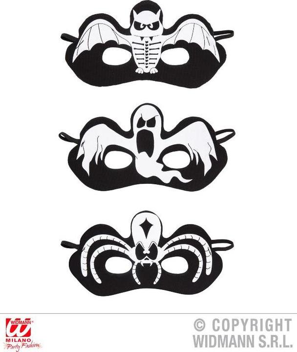 Immagine prodotto Magni Mezza maschera di Halloween 3 assortiti