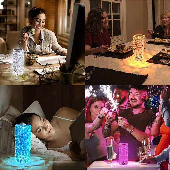 Actual product image PhoneLook Lamp d'ambiance tactile portable sans fil effet cristal LED multicolore 16 couleurs Grande taille ( (0.22 m)