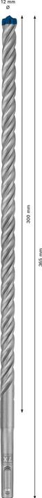 Actual product image Bosch Professional Zubehör EXPERT SDS plus-7X hammer drill, 12 x 300 x 365 mm (12 millimetres)