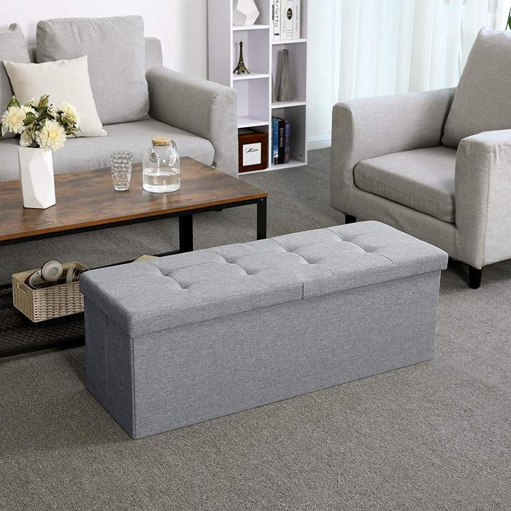 Actual product image Songmics Folding Ottoman Bench (110 cm)
