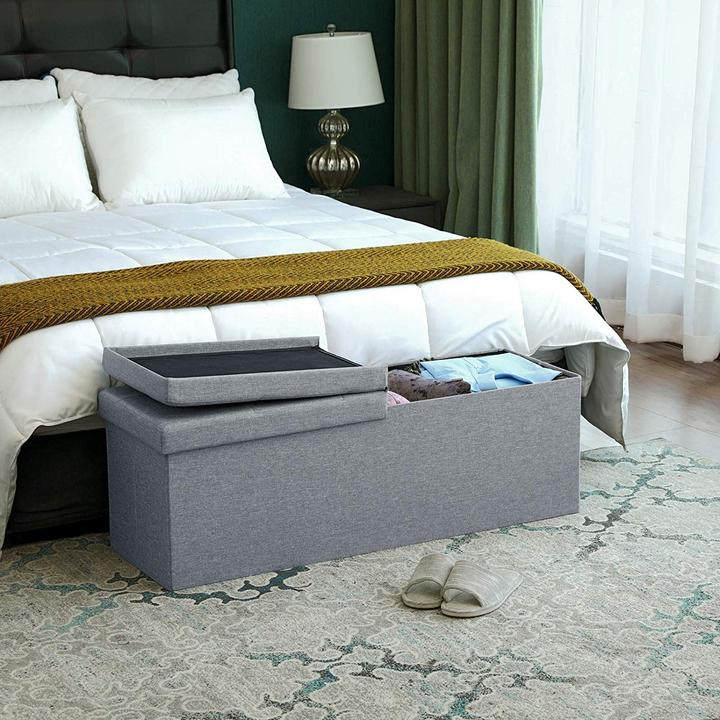 Actual product image Songmics Folding Ottoman Bench (110 cm)