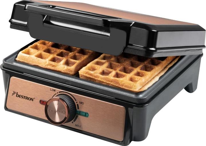 Bestron Waffle maker, copper