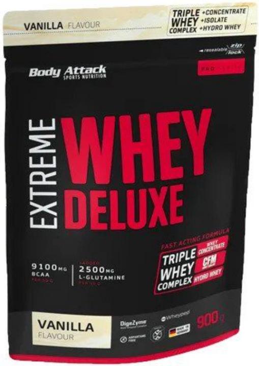 Body Attack Extreme Whey Deluxe (900g bag) (Vanilla, 1 pcs., 900 g)