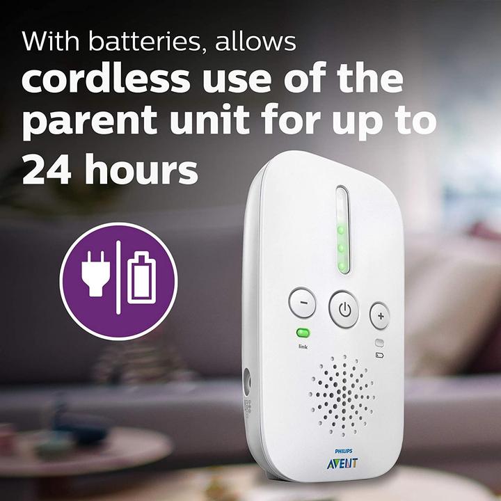 Actual product image Philips Avent Smart Eco Dect SCD501 (Baby Monitor Audio, 300 m)