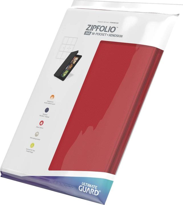 Produktbild Ultimate Guard Zipfolio Xenoskin 9-Pocket Rot