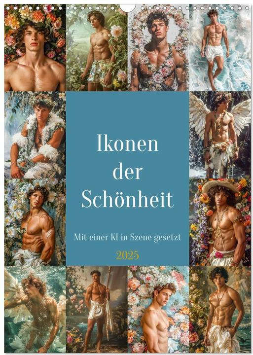 Actual product image Ikonen der Schönheit (Wandkalender 2025 DIN A3 hoch), Monatskalender (A3, German)