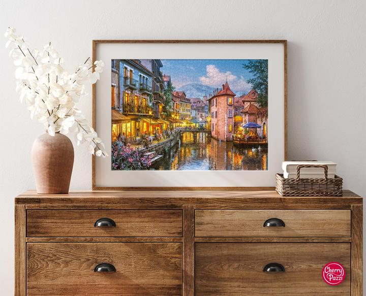 Actual product image Cherry Pazzi Puzzle Evening in Annecy 1000 pieces (1000 pieces)