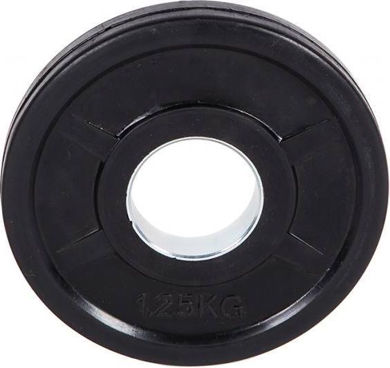Fitcom Gummierte Olympia Hantelscheibe (1 x 1.25 kg)