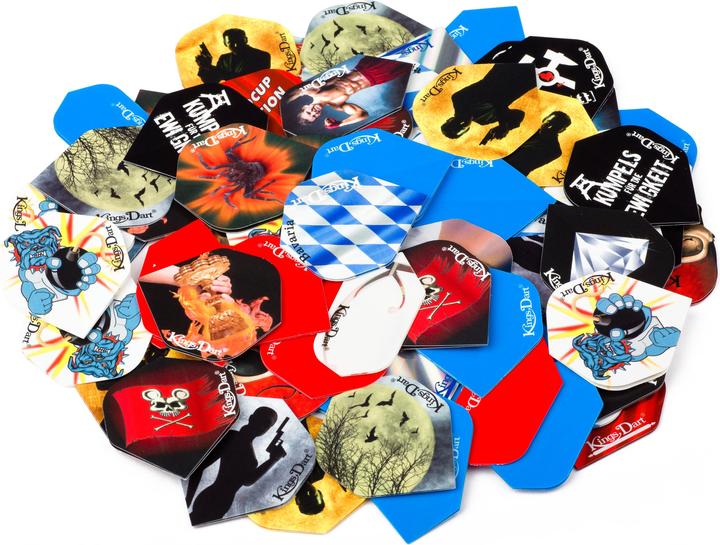 Kings Dart Set Dartflights Pro, set of 30 = 90 pieces, 100 micron standard flights