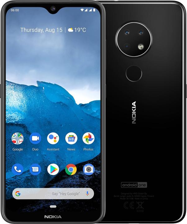 Nokia 6.2 (64 Go, Ceramic Black, 6.30", Double SIM + SD, 16 Mpx, 4G)
