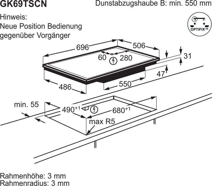 Produktbild Electrolux GK69TSCN