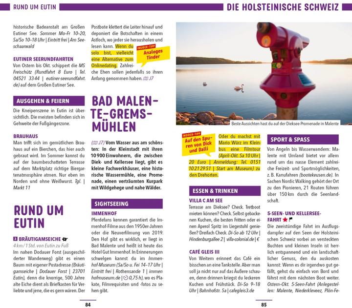 Produktbild Reiseführer Ostseeküste, Schleswig-Holstein (Deutsch, Silvia Propp, Majka Gerke, 2023)