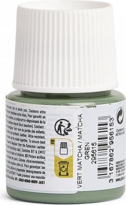 Actual product image Pebeo SetaCuir leather colours (Matcha green, 45 ml)