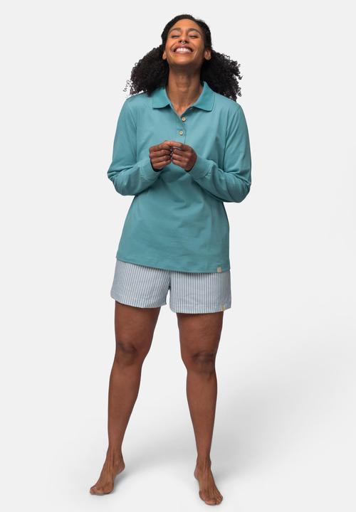 Immagine prodotto greenjama Camicia a maniche lunghe con collo a polo (42)