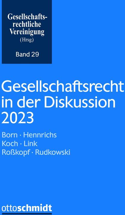 Nutritional values and ingredients Gesellschaftsrecht in der Diskussion 2023 (German, Association under company law, 2024)