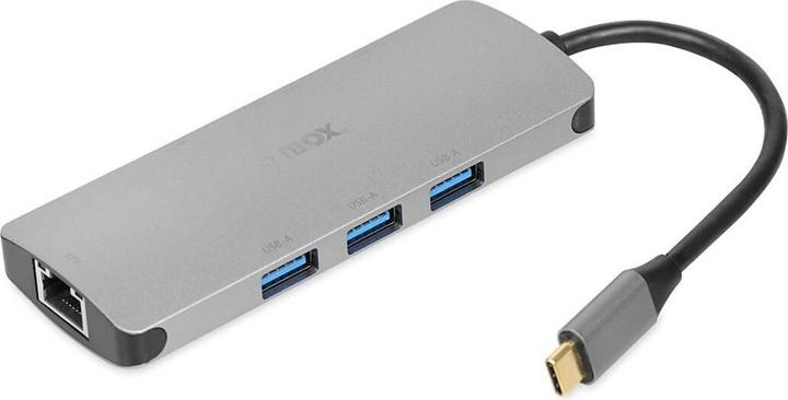 iBox IUH3RJ4K (USB-C, 7 Porti)
