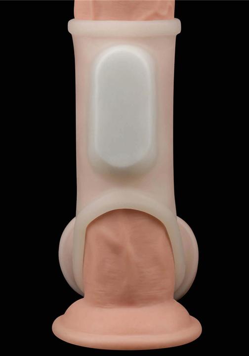 Produktbild Lovetoy Silk Knights Ring - Vibrierende Penishülle - Weiss