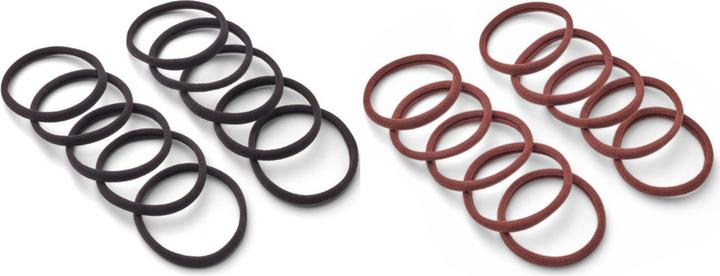 Actual product image Trisa Hair elastics seamless thin 4.5cm brown 10 pcs. (Hair tie)