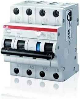 Produktbild ABB DS203NCA-B16/0,03 FI/LS-Schalter DS203NCA-B16/0,03 6kA, 3P+N, Typ A, B 16, 3