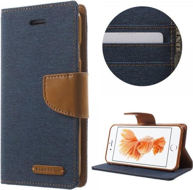 Actual product image Goospery Canvas Diary Series (Apple iPhone SE (3rd Gen), Apple iPhone 8, Apple iPhone 7, Apple iPhone SE (2nd Gen))