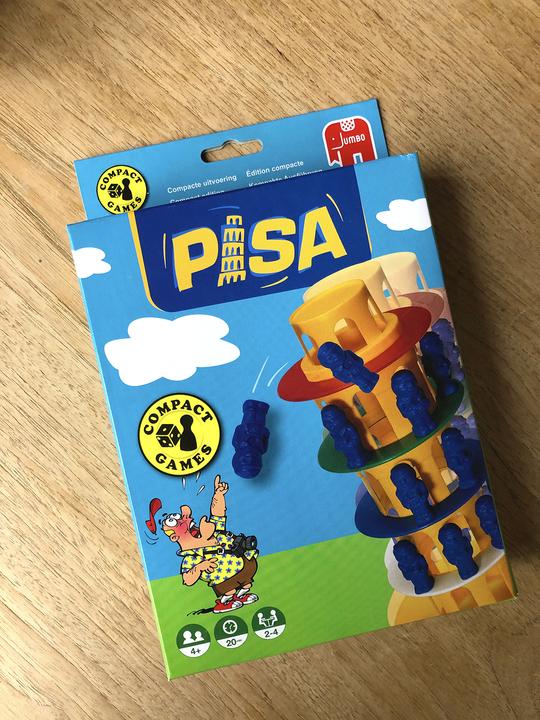 Actual product image Jumbo Tower of Pisa Travel Games (German, French, English)