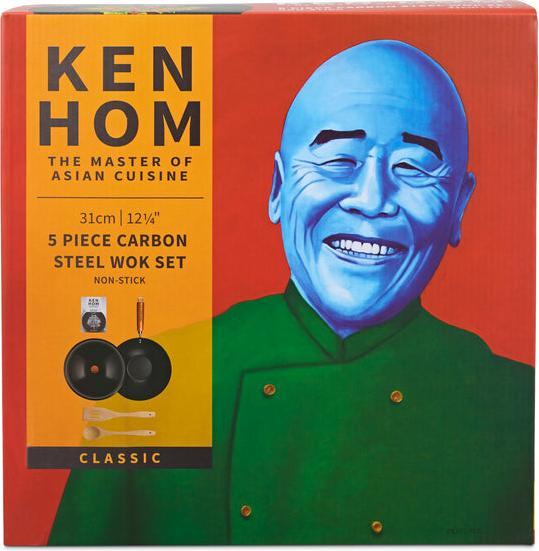Produktbild Ken Hom KH331051 (31 cm, Wok Pfanne, Carbonstahl)