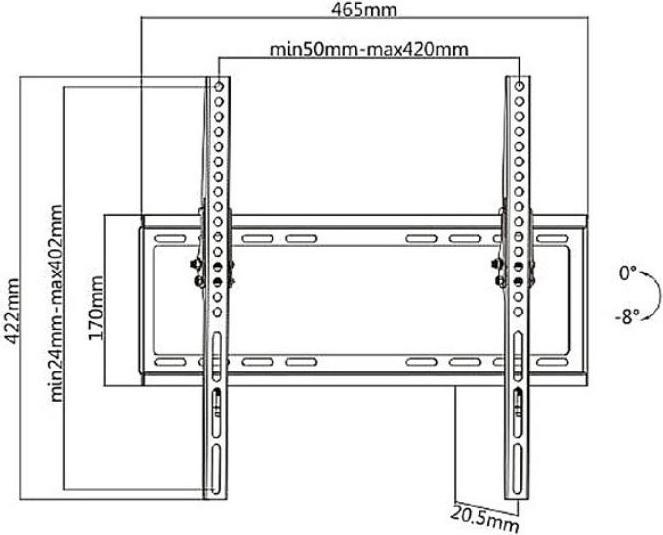 Produktbild Maclean MC-774 (Wand, 55", 35 kg)