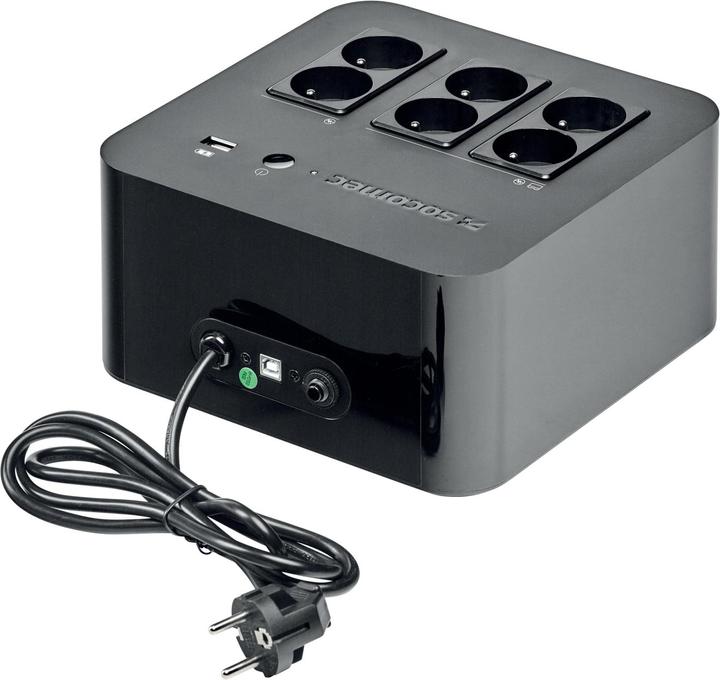 Actual product image Socomec NETYS PL 600VA F Plug USB Black (600 VA, 360 W, Standby UPS)