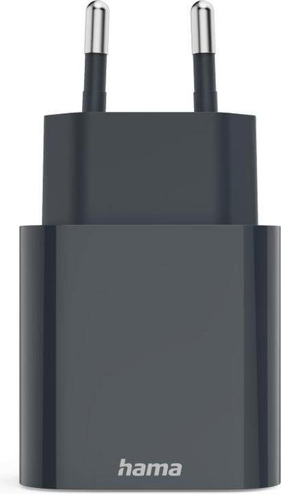 Productafbeelding Hama Snellader, USB-C, USB-A, Power Delivery (PD), 20 W, antraciet (20 W)