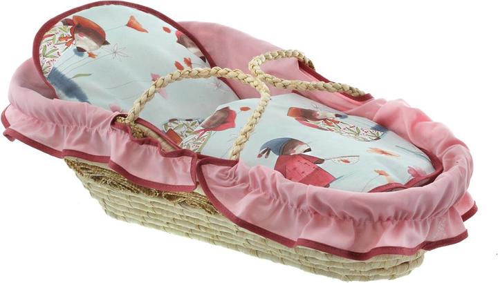 Produktbild Hoffmann Puppentragetasche Matilda 50 cm, Reisstrohgeflecht, Baumwolle