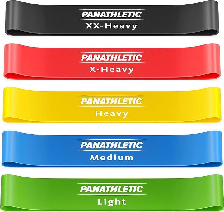 Immagine prodotto Panathletic Set di fitness band deluxe (0.30 m, Strong, Medio, Light)