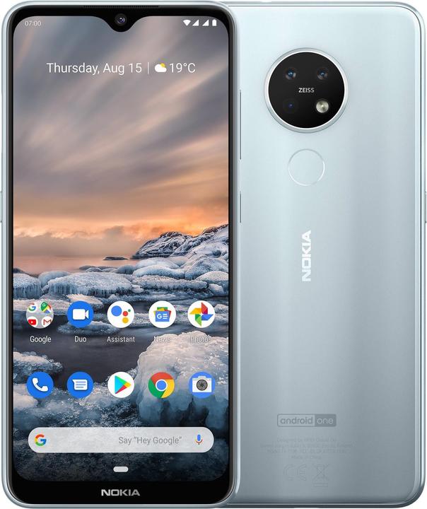 Produktbild Nokia 6.2 (64 GB, Ice, 6.30", Dual SIM + SD, 16 Mpx, 4G)