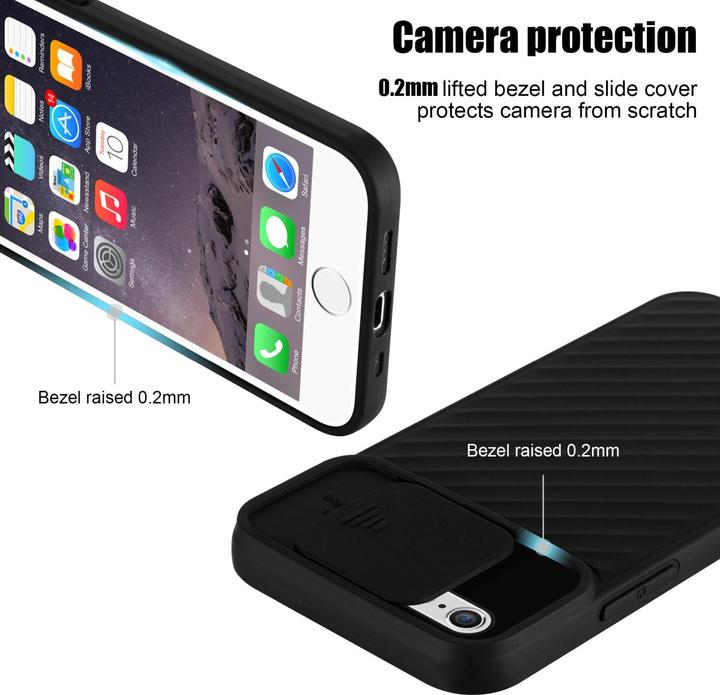 Immagine prodotto Cadorabo Cover in TPU con protezione della fotocamera (Apple iPhone 6 Plus)