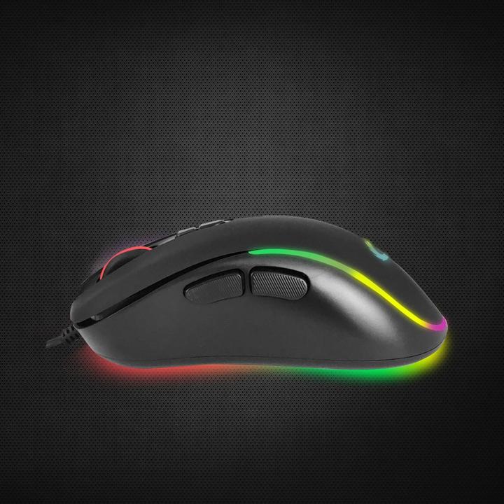 Actual product image Esperanza EGM303 mouse przewod. during gaming RGB 7d opt. USB-C hesper (Cable)