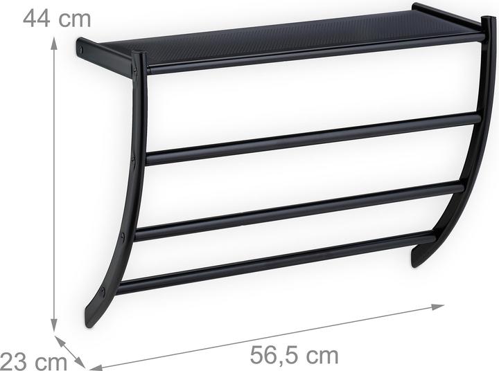 Actual product image Relaxdays Wall towel rail