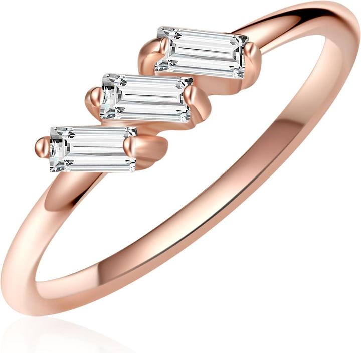 Immagine prodotto Glanzstücke München Donna Argento 925 Cristallo di rocca Oro rosa - 11078 (50, 925 Argento)