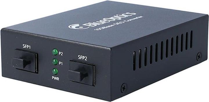 Produktbild BlueOptics 10G Ethernet Medienkonverter 2x SFP+ 300M Fiber (MM) - 10KM Fiber (SM)