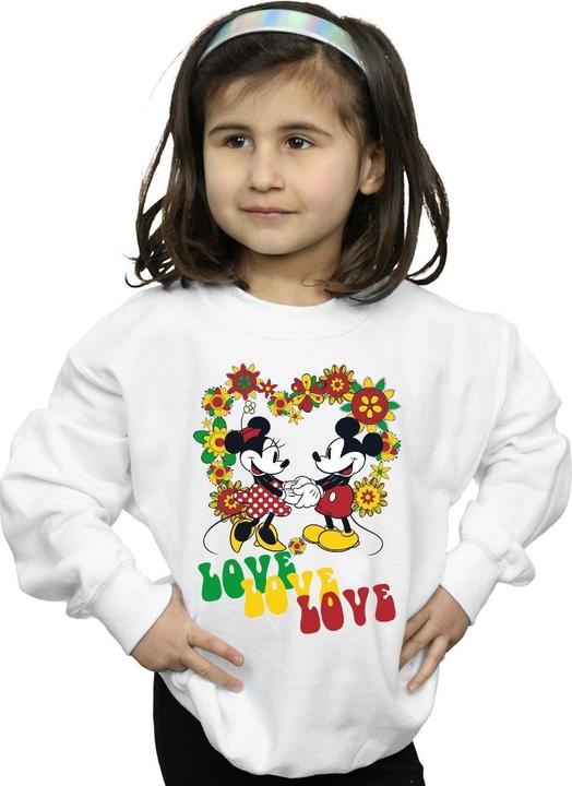 Immagine prodotto Disney Mickey And Minnie Mouse Hippie Love Felpa Ragazze (140, 146)