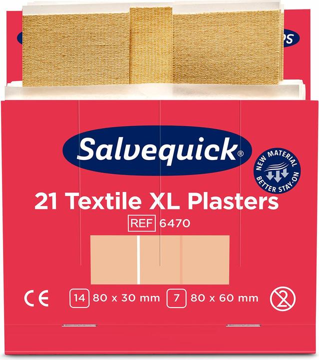 Söhngen Refill für SALVEQUICK, elastische Pflaster-Abschnitte je 21 Stk, VE à 6 Stk (21 x)