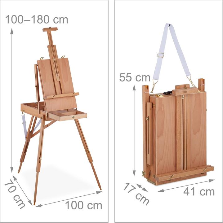 Image du produit Relaxdays Chevalet valise