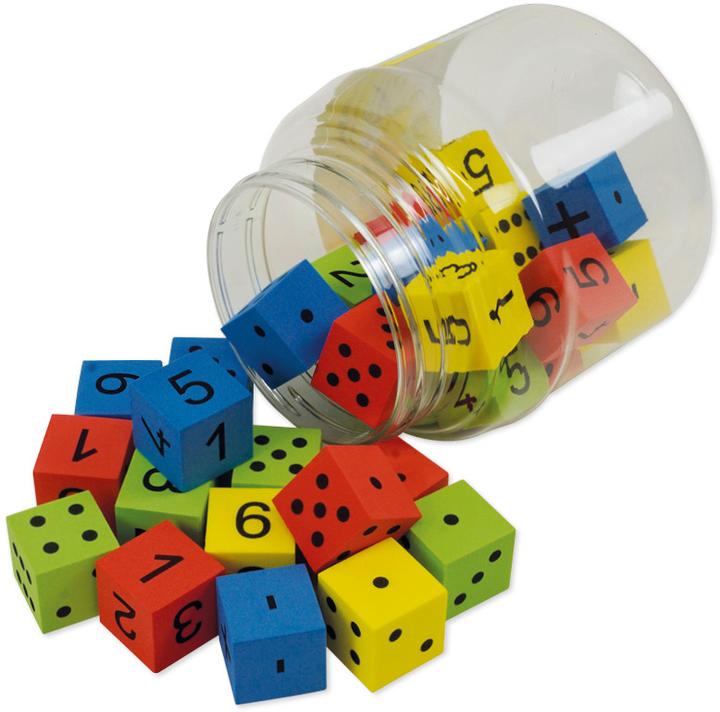 Produktbild TimeTEX TIME TEX Flüster-Würfel Mathematik 92640 25mm 32-teilig