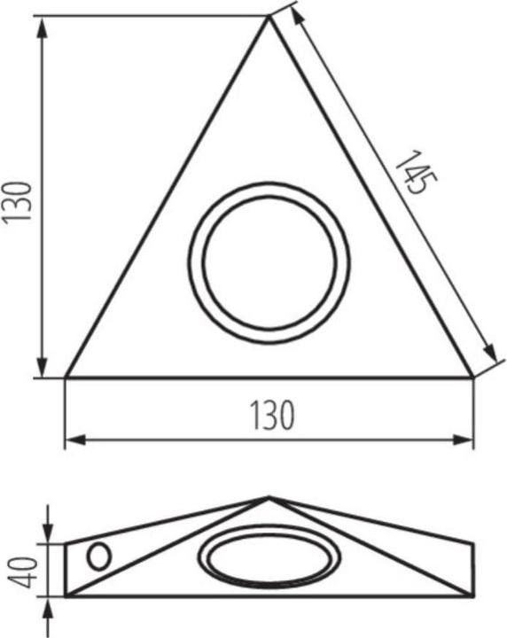 Produktbild Kanlux Unterbauleuchte Zepo G4 matt chrom mit Schalter (G4)