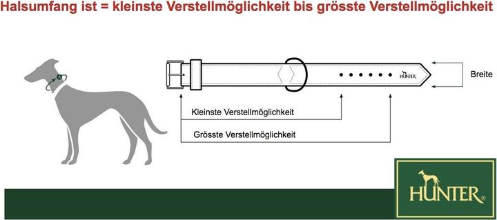 Produktbild Hunter Halsband Softie Alu-Strong Kunstleder Nubuk